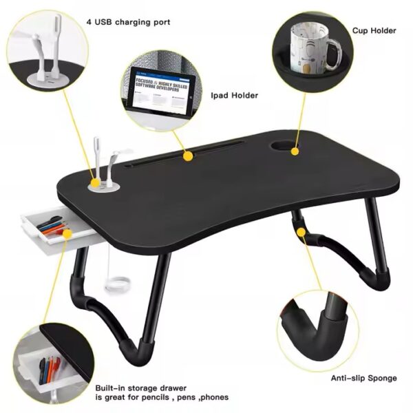 Chargeable Laptop Table - Image 3